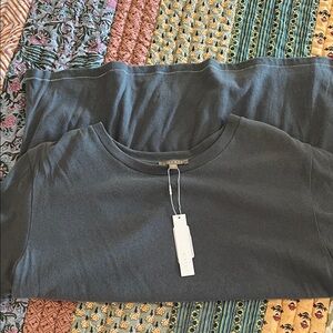 New LILLA P Charcoal Crew Neck Top